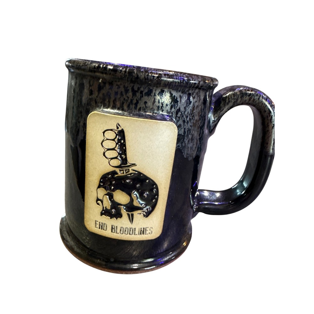 Zero Foxtrot End Bloodlines Stoneware Mug Sunset Hill USA Skull Trench Knife